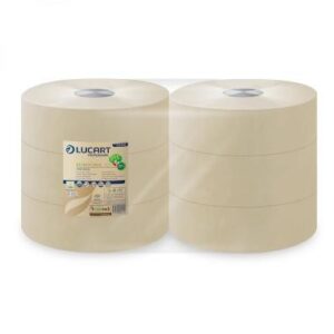 TOILETPAPIER ECONATURAL JUMBO ROL 2laags 8.5CMX350M 1458 VELLEN per rol